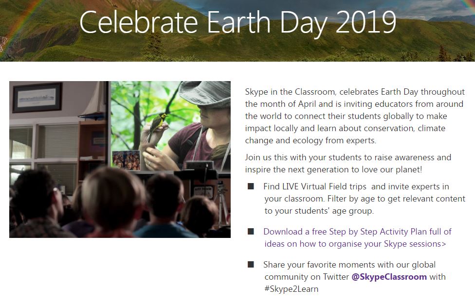 Skype Earth Day